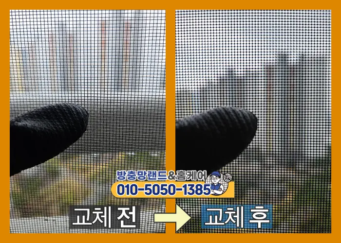 교체 전후